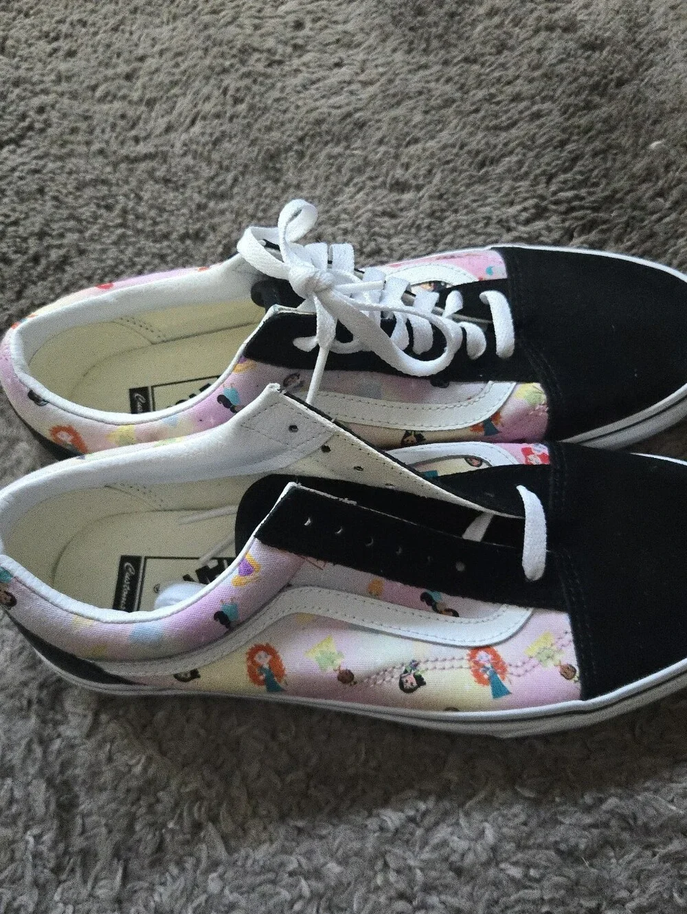 Vans Old Skool Disney Princess Women Size 11 Custome Canvas Print 072026 - Picture 6 of 8